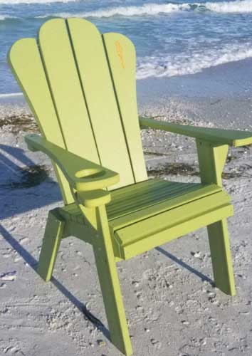 ITOF - Lime green wooden chair